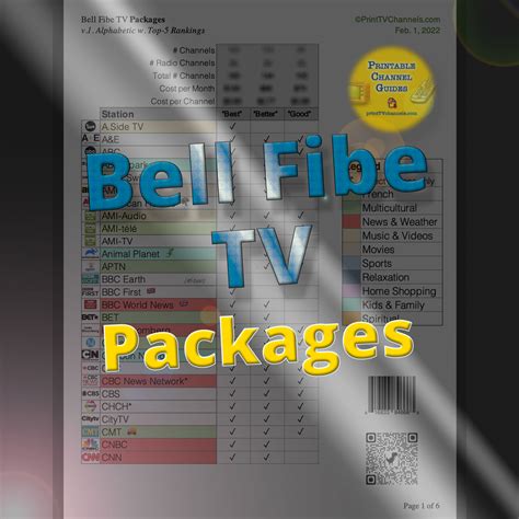 bell fibe tv programming packages